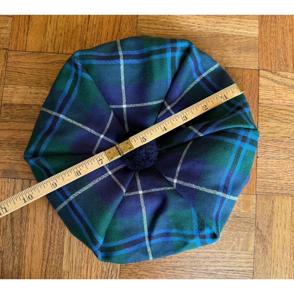 Authentic Ingles Buchan Scottish Tam o Shanter |Pure New Wool | Blue Douglas - Picture 5 of 5